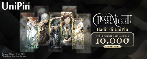 Light and Night Resmi di UniPin: Top Up Sekarang, Raih Cashback 10.000 Credits!